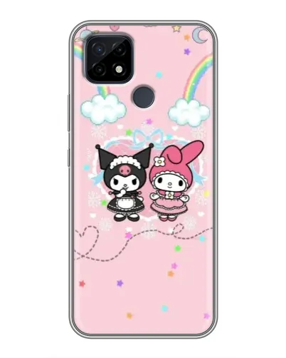 Чохол для Realme C21 з картинкою «My Melody та Kuromi»