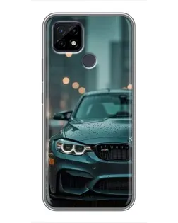 Чохол для Realme C21 з картинкою «BMW у вогнях міста»