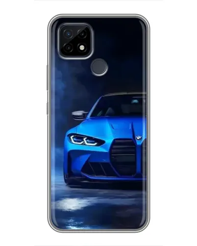 Чохол для Realme C21 з картинкою «Блакитна BMW M4»