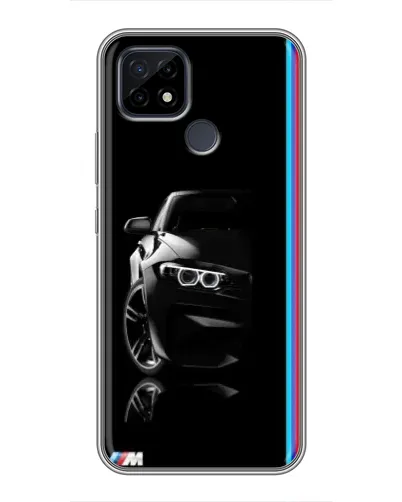 Чохол для Realme C21 з картинкою «Силует BMW в темряві»