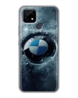 Чохол для Realme C21 з картинкою «Логотип BMW — лід»