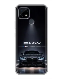 Чохол для Realme C21 з картинкою «BMW крізь нічне місто»