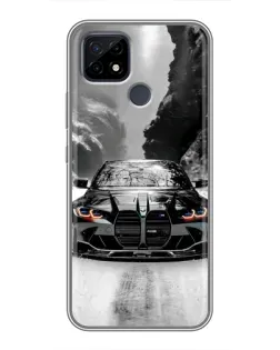 Чохол для Realme C21 з картинкою «BMW — акварельний дрифт»