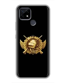 Чохол для Realme C21 з картинкою «PUBG — помаранчевий градієнт» Чохол для Realme C21 з картинкою «PUBG — помаранчевий градієнт»