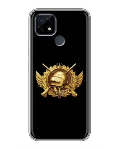 Чохол для Realme C21 з картинкою «PUBG — помаранчевий градієнт» Чохол для Realme C21 з картинкою «PUBG — помаранчевий градієнт»