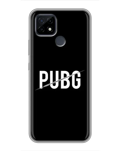 Чохол для Realme C21 з картинкою «PUBG — білий логотип» Чохол для Realme C21 з картинкою «PUBG — білий логотип»