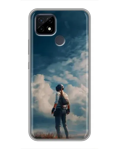 Чохол для Realme C21 з картинкою «Герой PUBG на скелі» Чохол для Realme C21 з картинкою «Герой PUBG на скелі»