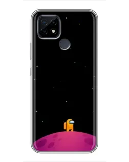 Чохол для Realme C21 з картинкою «Самотній герой на планеті»