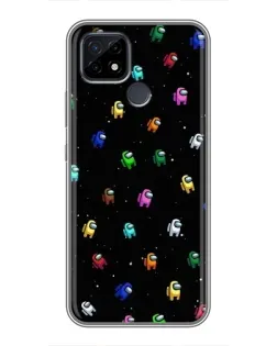 Чохол для Realme C21 з картинкою «Екіпаж Among Us»