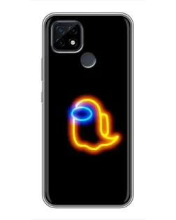Чохол для Realme C21 з картинкою «Among Us неонове сяйво»