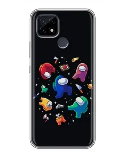 Чохол для Realme C21 з картинкою «Among Us космос»