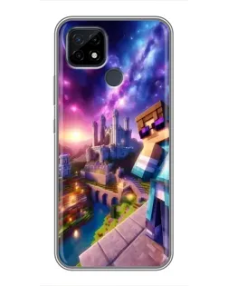 Чохол для Realme C21 з картинкою «Стів та космос» Чохол для Realme C21 з картинкою «Стів та космос»
