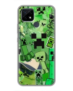 Чохол для Realme C21 з картинкою «Кріпери Minecraft» Чохол для Realme C21 з картинкою «Кріпери Minecraft»