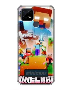 Чохол для Realme C21 з картинкою «Minecraft герої гри» Чохол для Realme C21 з картинкою «Minecraft герої гри»
