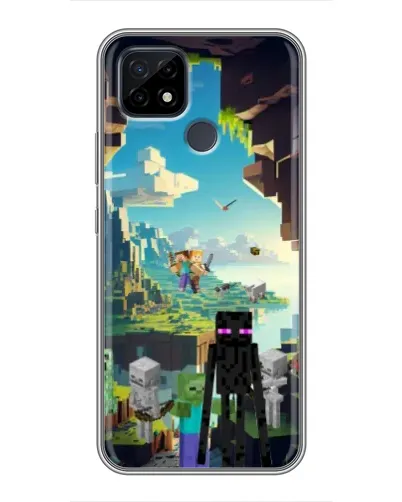 Чохол для Realme C21 з картинкою «Ендермен у лісі»