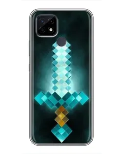 Чохол для Realme C21 з картинкою «Алмазний меч неон» Чохол для Realme C21 з картинкою «Алмазний меч неон»