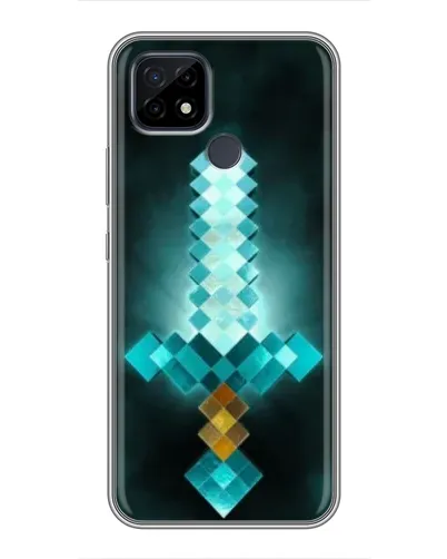 Чохол для Realme C21 з картинкою «Алмазний меч неон»