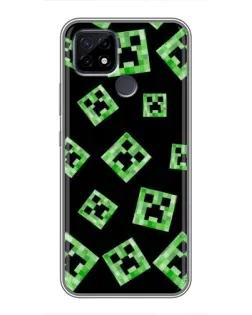 Чохол для Realme C21 з картинкою «Паттерн з кріперами» Чохол для Realme C21 з картинкою «Паттерн з кріперами»