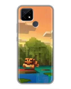 Чохол для Realme C21 з картинкою «Майнкрафт захід сонця» Чохол для Realme C21 з картинкою «Майнкрафт захід сонця»