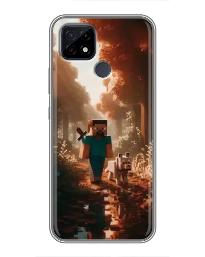 Чохол для Realme C21 з картинкою «Стів у лісі»