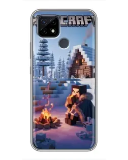 Чохол для Realme C21 з картинкою «Зимовий Minecraft» Чохол для Realme C21 з картинкою «Зимовий Minecraft»