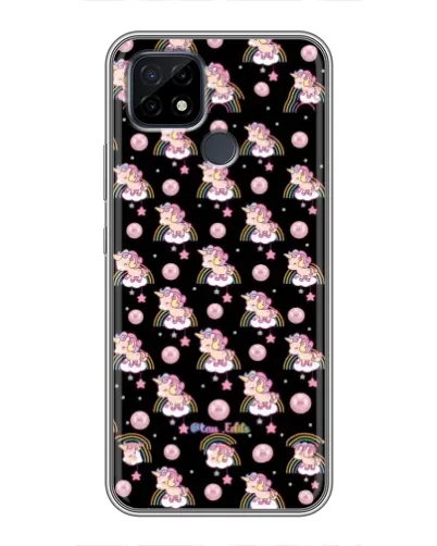 Чехол для Realme C21 с картинкой «Magic Unicorn паттерн»