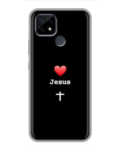 Чохол для Realme C21 з картинкою «Серце - Jesus» Чохол для Realme C21 з картинкою «Серце - Jesus»