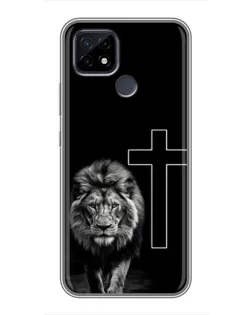 Чохол для Realme C21 з картинкою «Лев та Хрест» Чохол для Realme C21 з картинкою «Лев та Хрест»