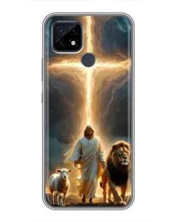 Чохол для Realme C21 з картинкою «Лев Юди та Світло» Чохол для Realme C21 з картинкою «Лев Юди та Світло»