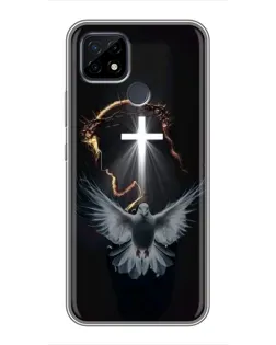 Чохол для Realme C21 з картинкою «Голуб та Світло»