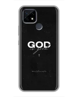 Чохол для Realme C21 з картинкою «GOD — Бог над усім»