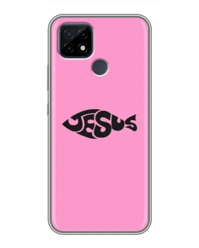 Чохол для Realme C21 з картинкою «Рожевий символ Jesus» Чохол для Realme C21 з картинкою «Рожевий символ Jesus»