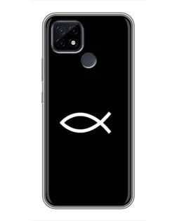 Чехол для Realme C21 с картинкой «Символ рыбы Jesus» Чехол для Realme C21 с картинкой «Символ рыбы Jesus»