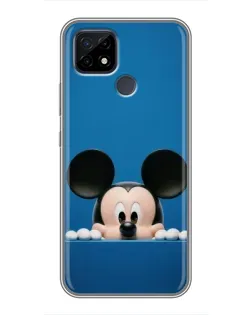 Чехол для Realme C21 с картинкой «Микки выглядывает»