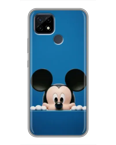Чехол для Realme C21 с картинкой «Микки выглядывает»