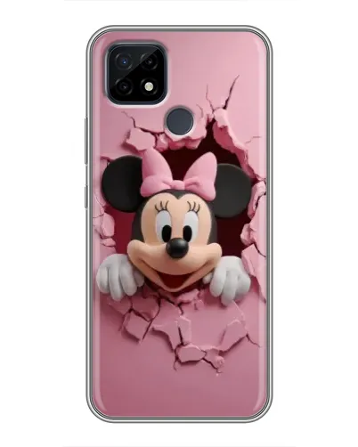 Чехол для Realme C21 с картинкой «Минни сквозь стену»