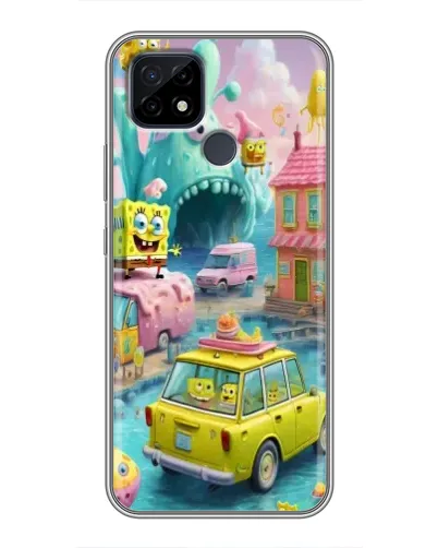 Чехол для Realme C21 с картинкой «Монстр-трак приключения»