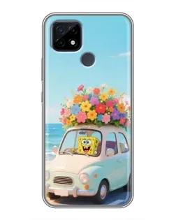 Чехол для Realme C21 с картинкой «Автомобильное путешествие»