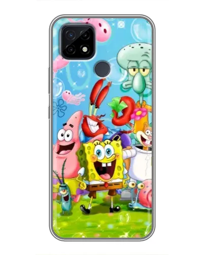 Чохол для Realme C21 з картинкою «Губка Боб та друзі» Чохол для Realme C21 з картинкою «Губка Боб та друзі»