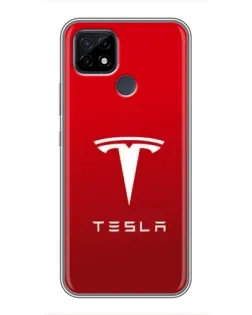 Чохол для Realme C21 з картинкою «Tesla Red Classic»