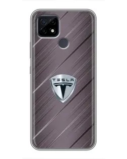 Чохол для Realme C21 з картинкою «Металева текстура Tesla» Чохол для Realme C21 з картинкою «Металева текстура Tesla»