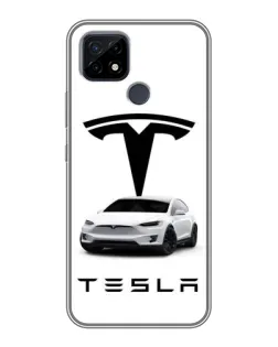Чохол для Realme C21 з картинкою «Tesla White Style» Чохол для Realme C21 з картинкою «Tesla White Style»