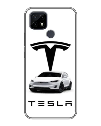 Чохол для Realme C21 з картинкою «Tesla White Style» Чохол для Realme C21 з картинкою «Tesla White Style»