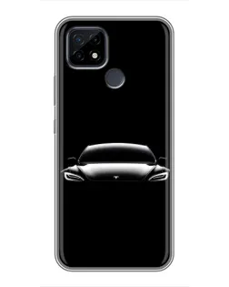 Чохол для Realme C21 з картинкою «Фари Tesla Night» Чохол для Realme C21 з картинкою «Фари Tesla Night»