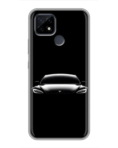 Чохол для Realme C21 з картинкою «Фари Tesla Night» Чохол для Realme C21 з картинкою «Фари Tesla Night»