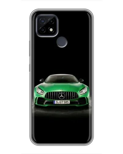 Чохол для Realme C21 з картинкою «Mercedes — неоновий лого» Чохол для Realme C21 з картинкою «Mercedes — неоновий лого»