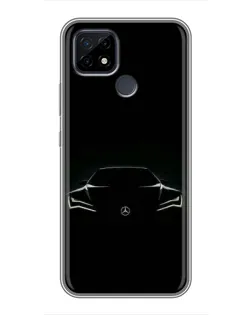 Чохол для Realme C21 з картинкою «Mercedes — силует авто» Чохол для Realme C21 з картинкою «Mercedes — силует авто»
