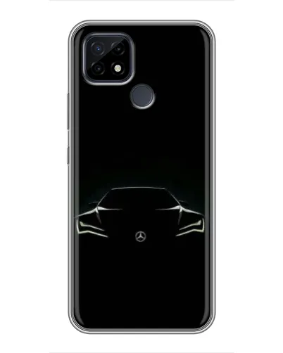 Чехол для Realme C21 с картинкой «Mercedes — силуэт авто» Чехол для Realme C21 с картинкой «Mercedes — силуэт авто»