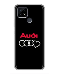 Чохол для Realme C21 з картинкою «Логотип Audi Heart»