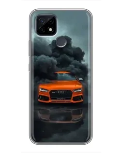 Чохол для Realme C21 з картинкою «Audi у хмарах диму» Чохол для Realme C21 з картинкою «Audi у хмарах диму»